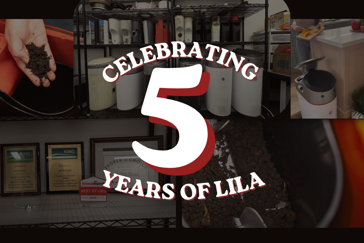 Celebrating 5 Years of VCycene and the LILA Home Kitchen Composter