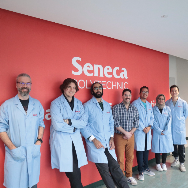 LILA team members at Seneca Polytechnic supporting innovation in sustainable food waste composting technology.