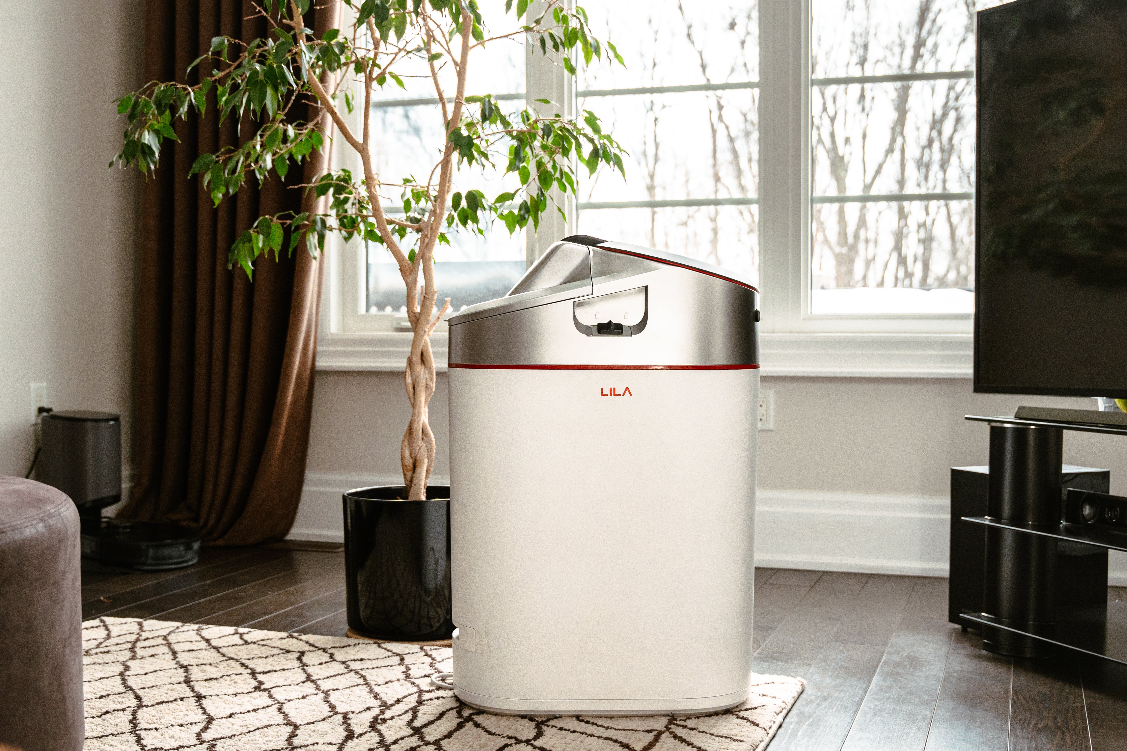 LILA Pro smart kitchen composter for indoor food waste composting in a modern home.