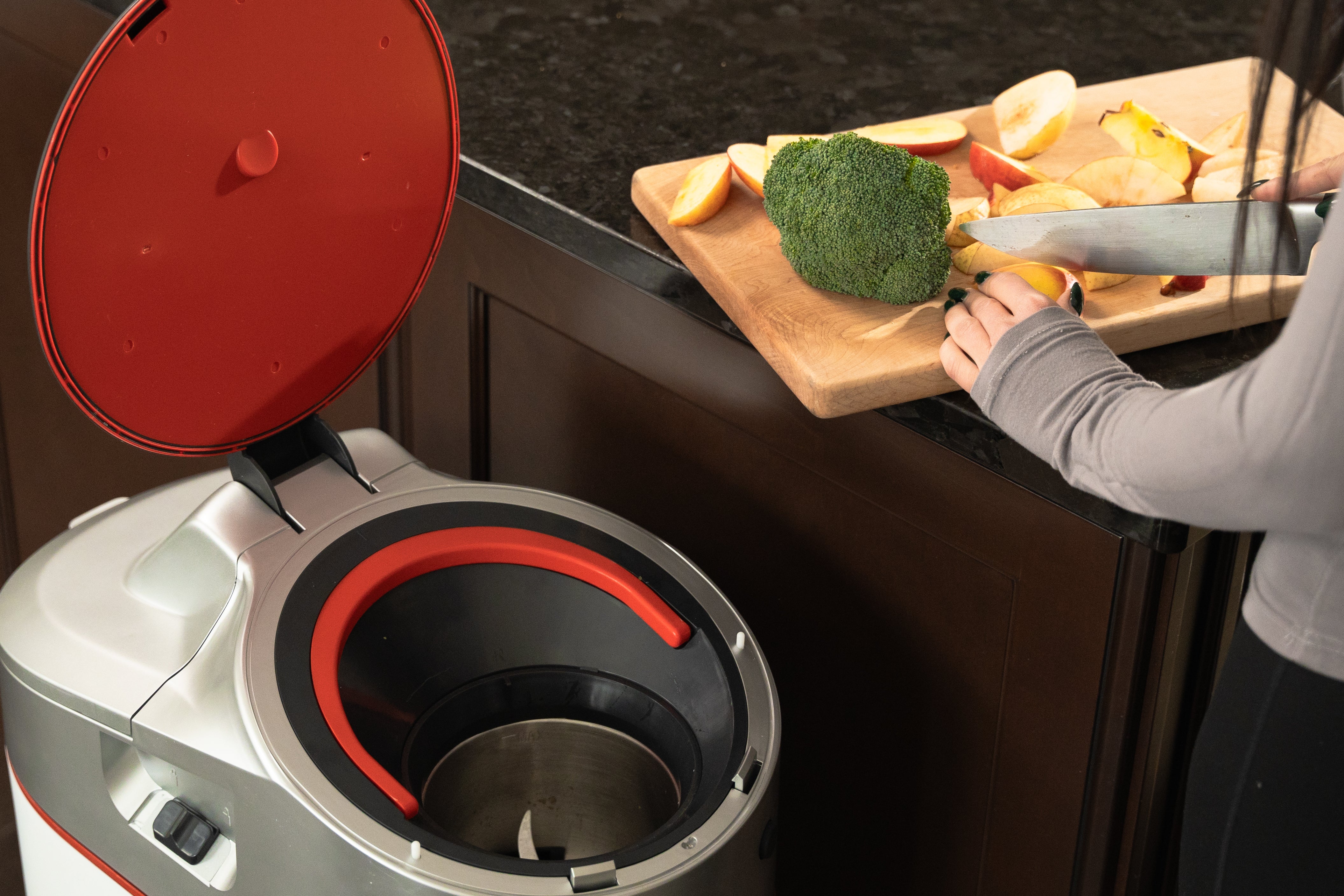 LILA Pro smart kitchen composter for indoor food waste composting in a modern home.