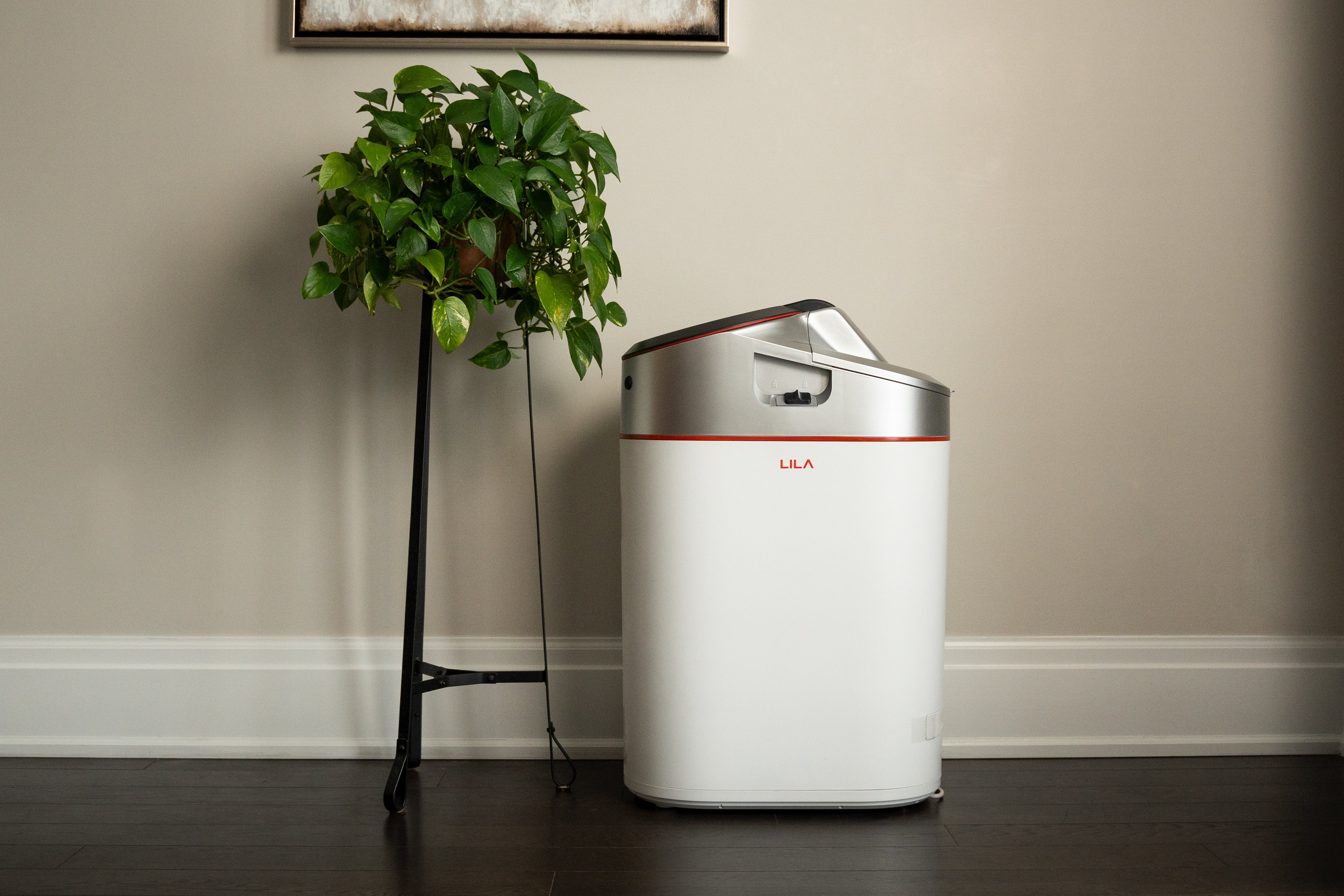 LILA Pro smart kitchen composter for indoor food waste composting in a modern home.